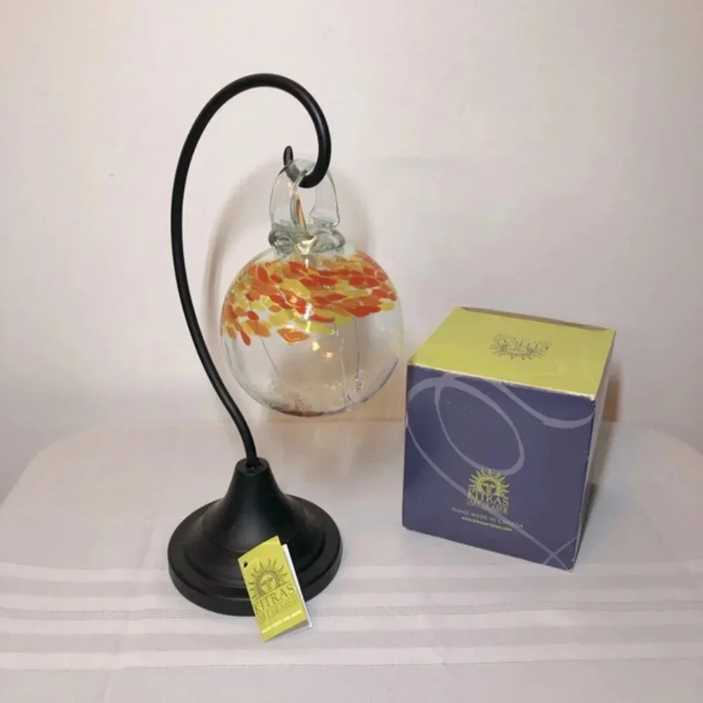 KITRAS blown glass air diffuser ball Fire Diffuser ELEMENTS Box included
